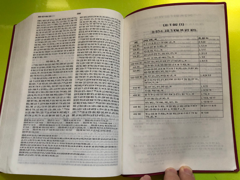 Lisu Bible – Simplified Commentary Edition (傈僳文圣经 新旧约全书简释本) (0101013-S000)