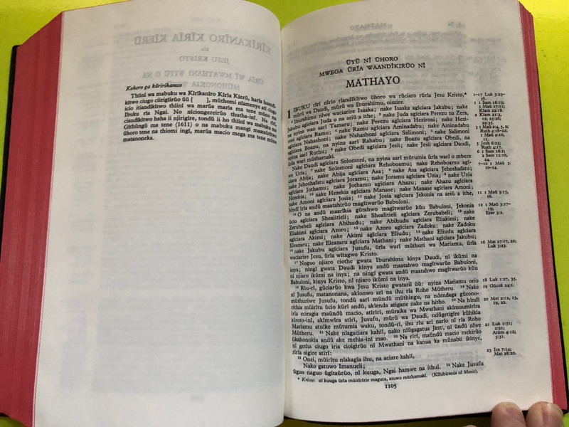 Ibuku Riria Itheru Rĩa Ngai – The Holy Bible in Gikuyu (Complete Old and New Testament) (APC-FT3009)