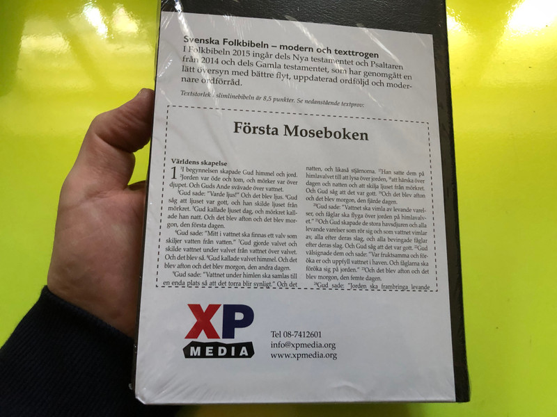 BIBELN – Svenska Folkbibeln 2015 Slimline Edition (Cabraskinn, Svart) (9789186683856)