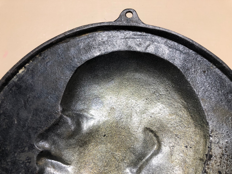 Vintage Soviet Vladimir Lenin Cast Iron Wall Plaque - Signed Kasli Foundry (c. 1980s) (VladimirLeninPlaque)