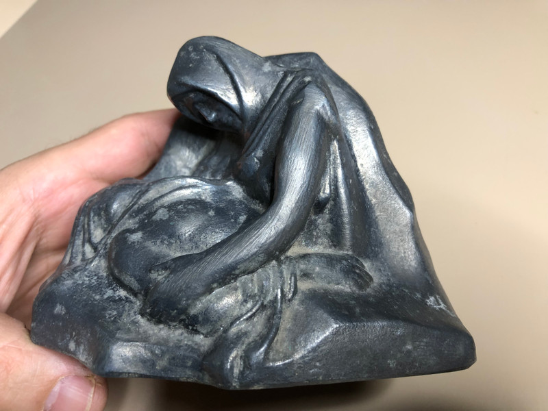 Rare Vintage 1960s Soviet Statue "The Grieving Mother" – Mamayev Kurgan Monument Replica (Volgograd) (SorrowfulMother)
