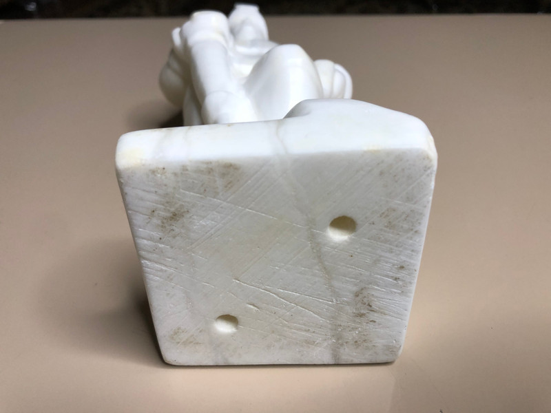 Vintage Alabaster Coal Miner Statue – A Tribute to Industrial Heritage (CoalMiner)