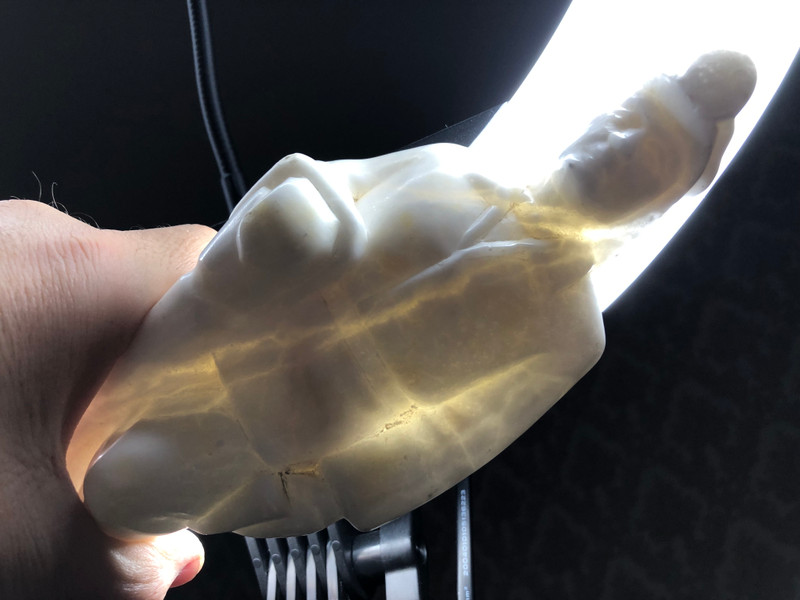 Vintage Alabaster Coal Miner Statue – A Tribute to Industrial Heritage (CoalMiner)