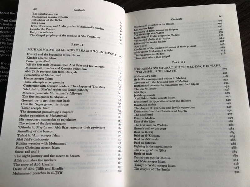 The Life of Muhammad: A Translation of Ibn Ishaq's Sirat Rasul Allah by A. Guillaume (9780196360331.)