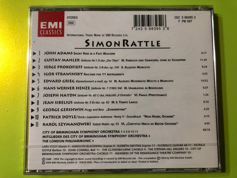 Sir Simon Rattle: Conductor of the Year - Highlights Limited Edition (EMI Classics) (724356839526)