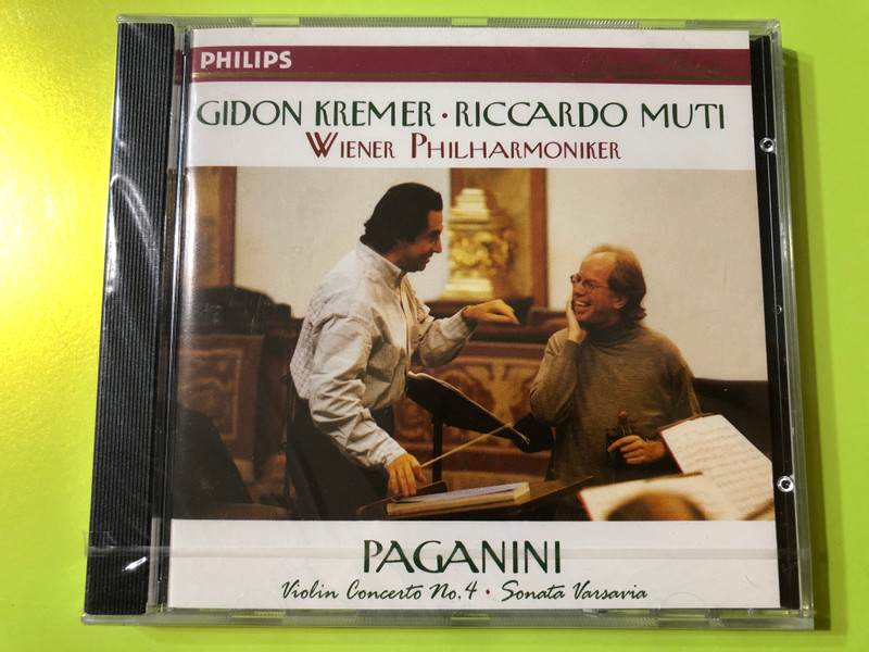 Gidon Kremer and Riccardo Muti Perform Paganini: Violin Concerto No. 4 and Sonata Varsavia CD (028944671827) 
