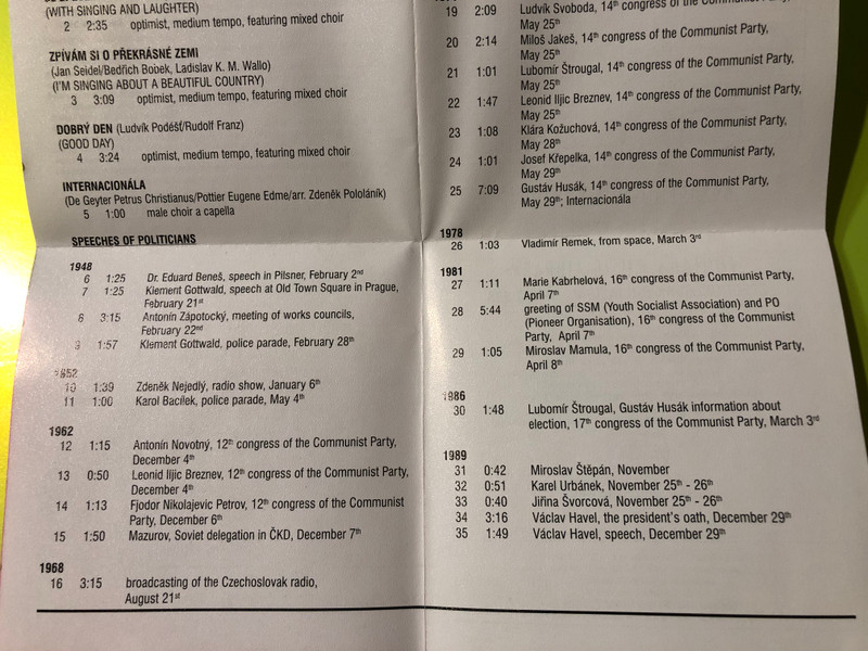 Fontana Music Library: Czechoslovak Socialism 1945–1989 – A Historical Music Collection (042-2 333)