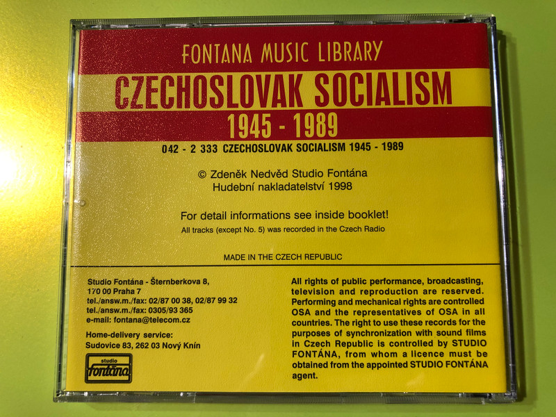 Fontana Music Library: Czechoslovak Socialism 1945–1989 – A Historical Music Collection (042-2 333)