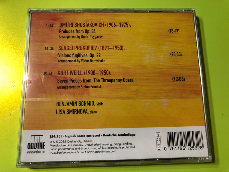 Schumann, Saint-Saëns, Glière: Virtuoso Horn and Orchestra Concertos CD (0761195133927)