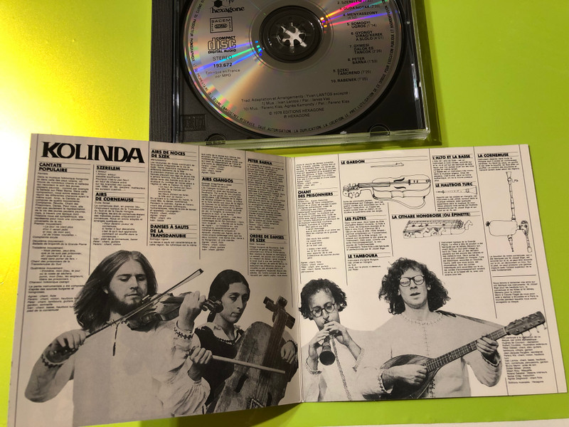Kolinda: Hungarian Folk-Rock and Avant-Garde Fusion – Hexagone Label Import CD (3229261936720)
