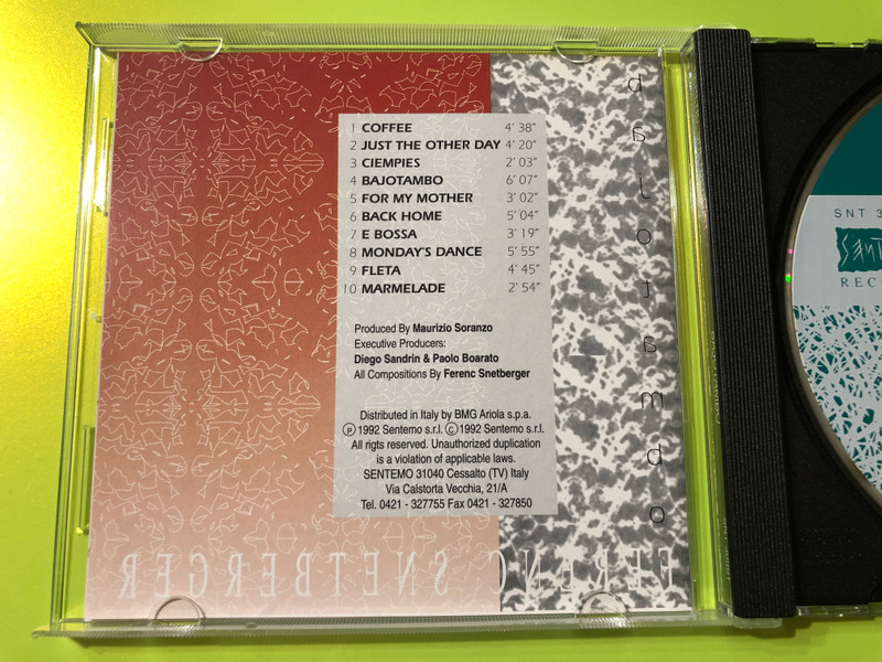 Ferenc Snétberger: Bajotambo – Hungarian Guitar Virtuoso's Fusion Jazz CD (0103523099124)