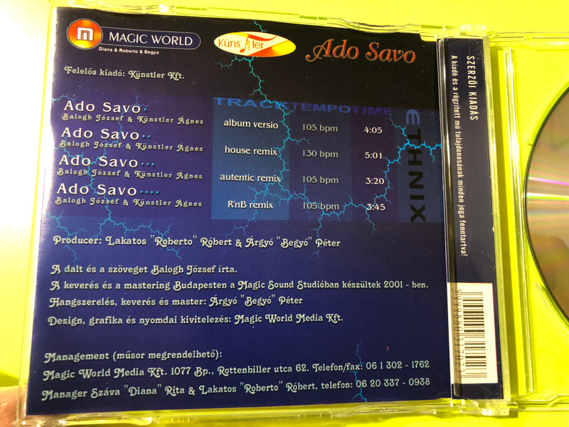 Romani Soul & Modern Beats: Ethnix – Ado Savo (CD Maxi Single) (RomaniSoul)