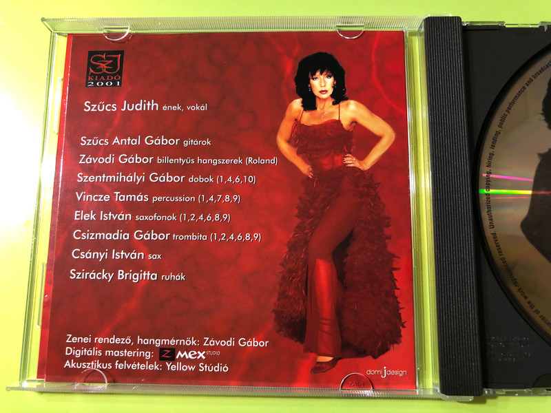 Hungarian Pop Excellence: Judith Szűcs – Szenvedély CD (5999518951131)