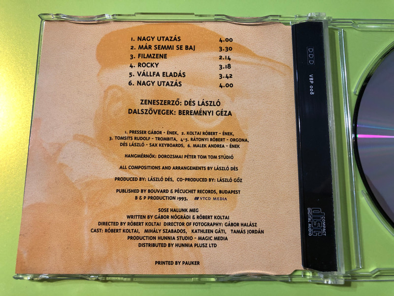 Melodic Film Nostalgia: Sose halunk meg – Nagy Utazás (Maxi CD) (VBP 008)