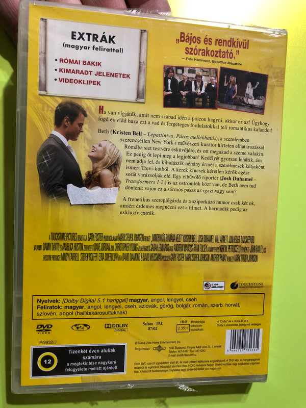 Minden út Rómába vezet - When in Rome (DVD) | Romantic Comedy (5996255731361)