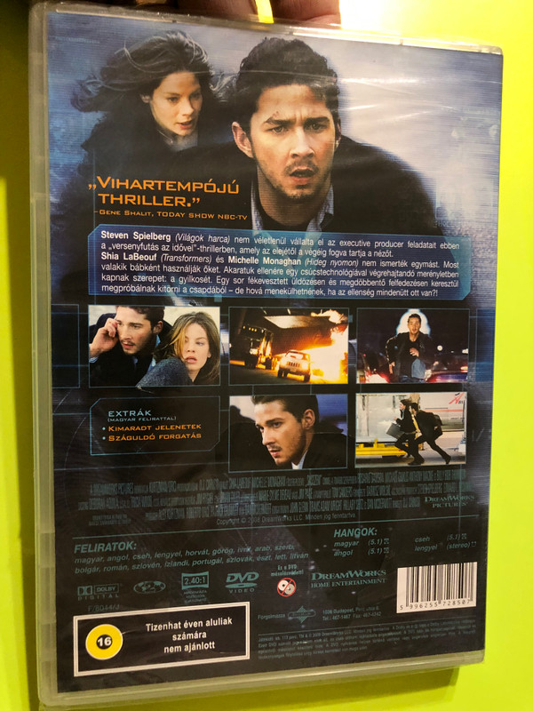 Sasszem - Eagle Eye (DVD) | High-Tech Action Thriller (5996255728507)