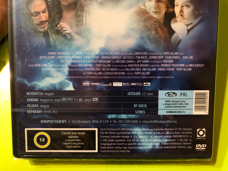 The Imaginarium of Doctor Parnassus: A Fantastical Morality Tale on DVD (599544259010)