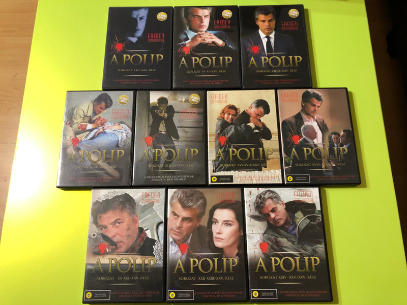 A Polip (La Piovra) Teljes Gyűjtemény - Michele Placido: The Ultimate Mafia Crime Drama (10 DVD Discs) (5999545583466)