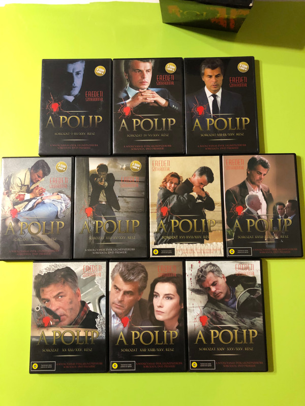 A Polip (La Piovra) Teljes Gyűjtemény - Michele Placido: The Ultimate Mafia Crime Drama (10 DVD Discs) (5999545583466)