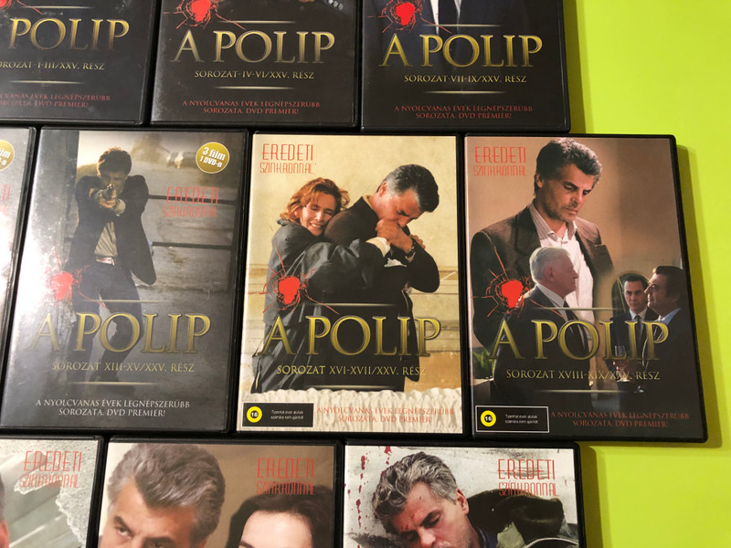 A Polip (La Piovra) Teljes Gyűjtemény - Michele Placido: The Ultimate Mafia Crime Drama (10 DVD Discs) (5999545583466)