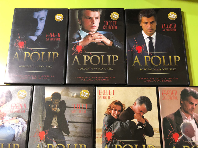 A Polip (La Piovra) Teljes Gyűjtemény - Michele Placido: The Ultimate Mafia Crime Drama (10 DVD Discs) (5999545583466)