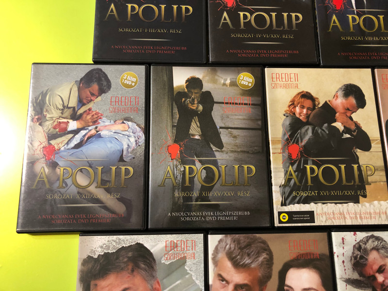 A Polip (La Piovra) Teljes Gyűjtemény - Michele Placido: The Ultimate Mafia Crime Drama (10 DVD Discs) (5999545583466)