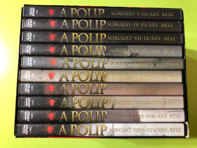 A Polip (La Piovra) Teljes Gyűjtemény - Michele Placido: The Ultimate Mafia Crime Drama (10 DVD Discs) (5999545583466)