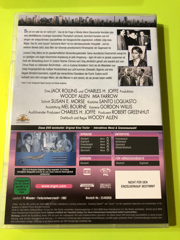 The Woody Allen Collection III: Four Cinematic Masterpieces 4 DVD Set (4010232023223)