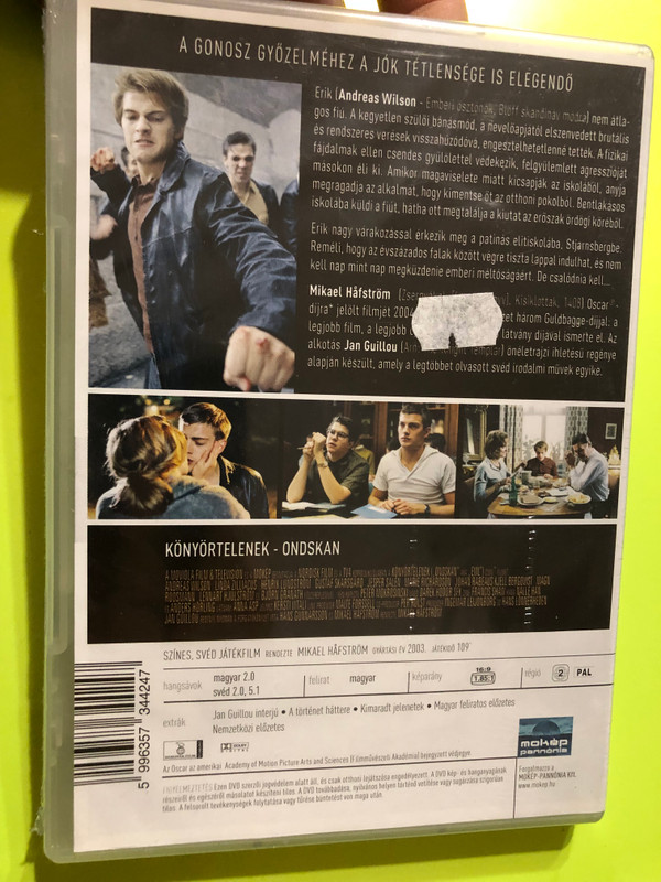 Standing Up Against the Cycle: Könyörtelenek (Evil) - Mikael Håfström Film DVD (5996357344247)