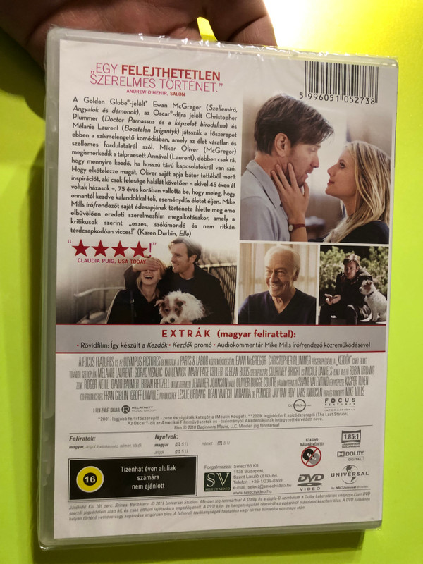 Love is a New Discovery: Kezdők (Beginners) – A Heartwarming Tale of Second Chances DVD (5996051052738)