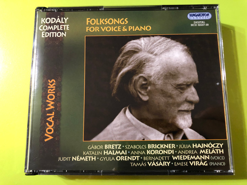 Zoltán Kodály: Folksongs for Voice & Piano (Complete Edition) – 3-CD Set (5991813255723)