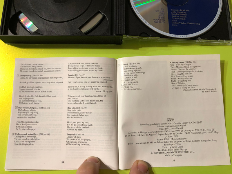 Zoltán Kodály: Folksongs for Voice & Piano (Complete Edition) – 3-CD Set (5991813255723)