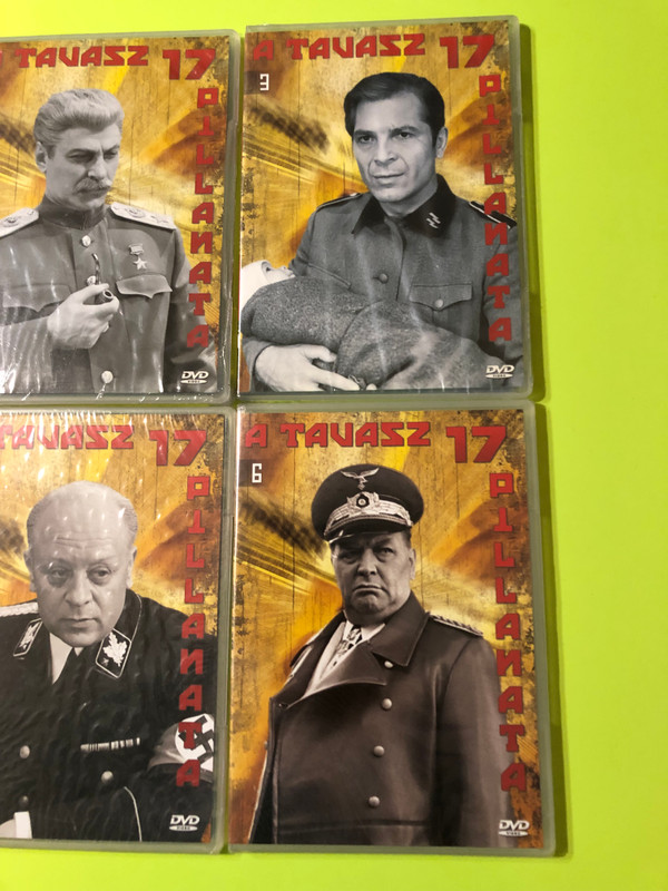 A tavasz 17 pillanata 1-12. rész / Classic Soviet WWII Spy Thriller Series 6 DVD