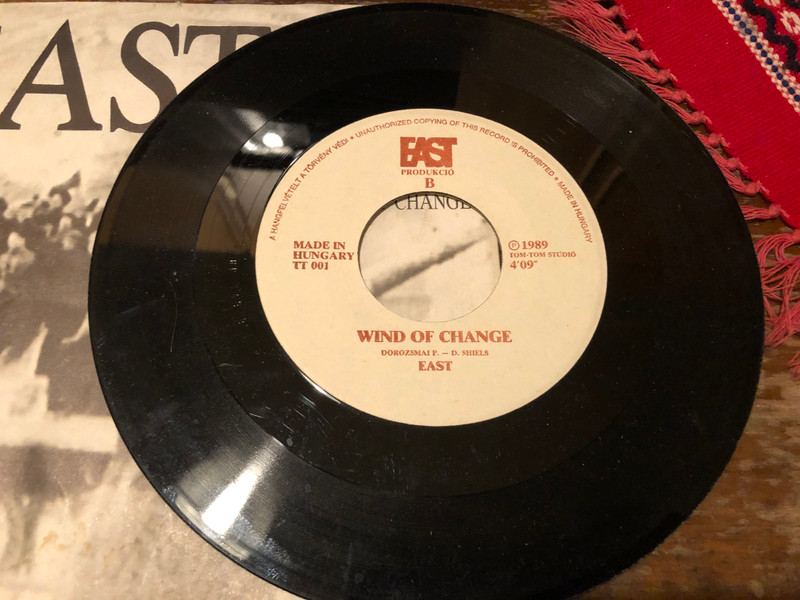 East - '56 / Wind of Change: 1989 Hungarian Progressive Rock Single Vinyl (WindofChange)