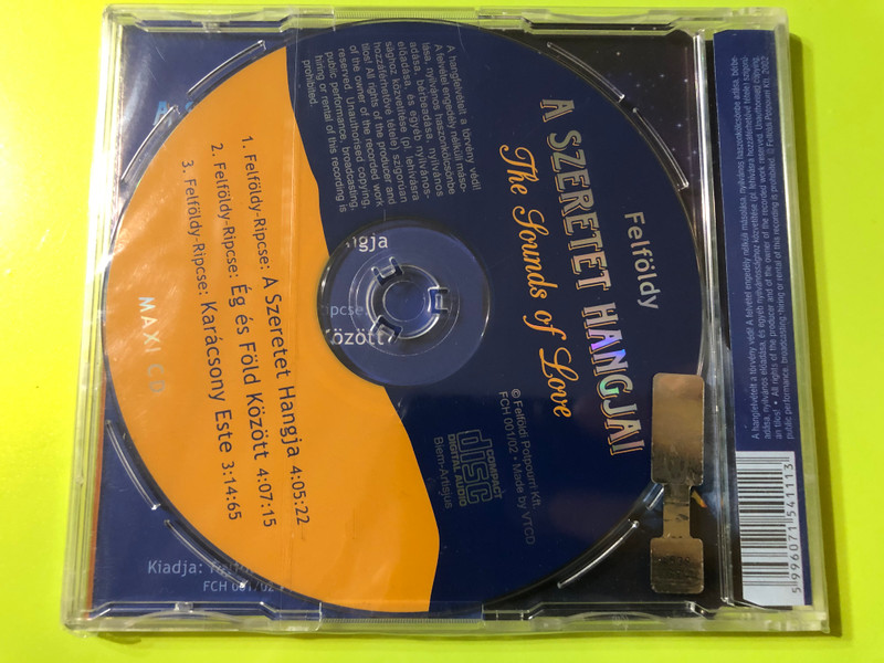 A Szeretet Hangja: The Sounds of Love – 3 Christmas Songs by Felföldy-Ripcse CD (5996071541113)