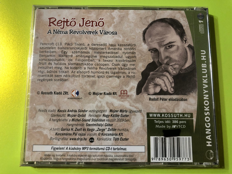 A Néma Revolverek Városa: Rejtő Jenő’s Wild West Mystery Audiobook CD (9789630959773) 