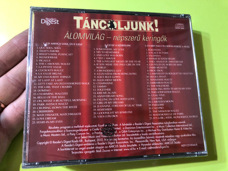 Álomvilág: Népszerű Keringők – Táncoljunk! A Romantic 3-CD Waltz Collection (MS9-CD10044-1-3)