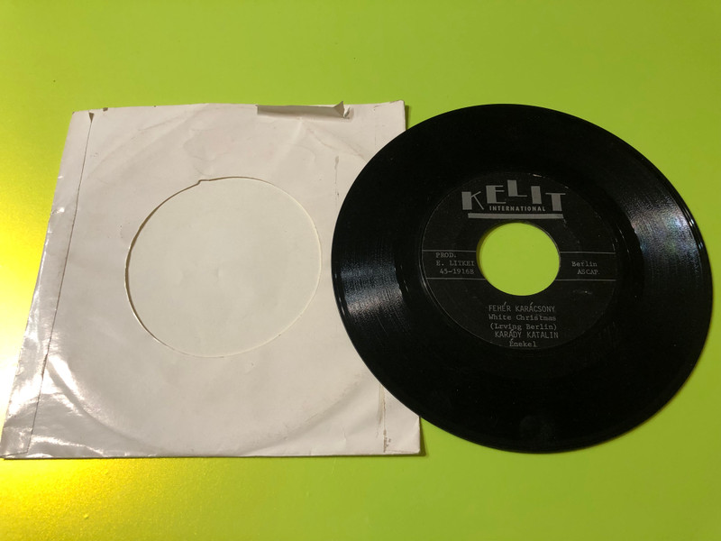 Katalin Karády: Karácsony Este / Fehér Karácsony - Rare 7" Single Vinyl (45-1916A / 45-1916B)