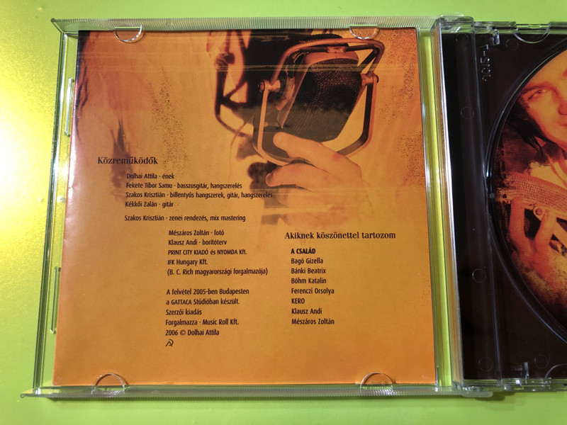 Ébredjen a nap / Wake Up the Sun - Attila Dolhai Pop-Rock Solo CD (5999524960837.)