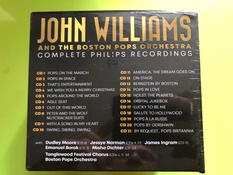 John Williams and the Boston Pops Orchestra: Complete Philips Recordings CD Box Set (028948515905)
