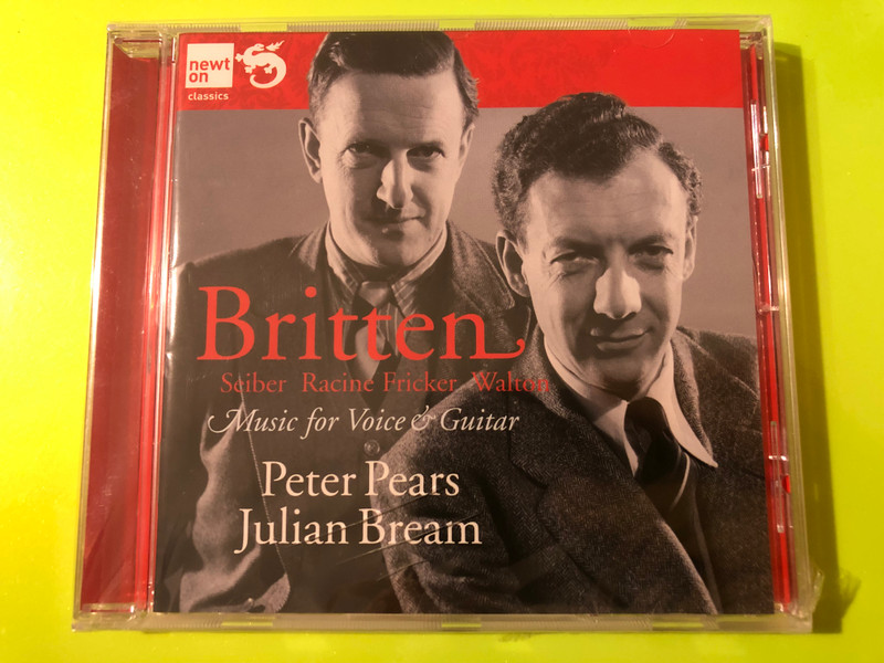 Voice & Guitar Masterpieces: Britten, Walton & Seiber by Newton Classics CD (818247710959)