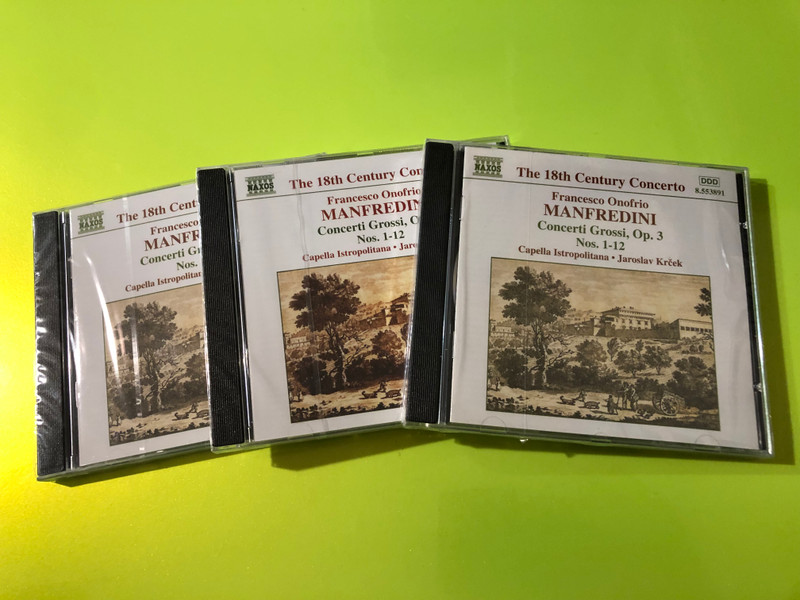 Manfredini: Concerti Grossi, Op. 3 Nos. 1-12 - Naxos (The 18th Century Concerto) CD (730099489126)