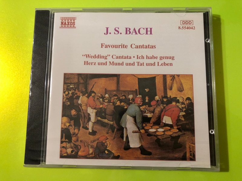 J.S. Bach: Favourite Cantatas - "Wedding", BWV 82, BWV 147 - Naxos CD (636943404225)