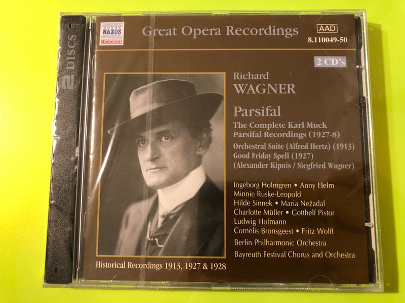 Wagner: Parsifal - Naxos Historical Great Opera Recordings 2-CD Set (636943104927)