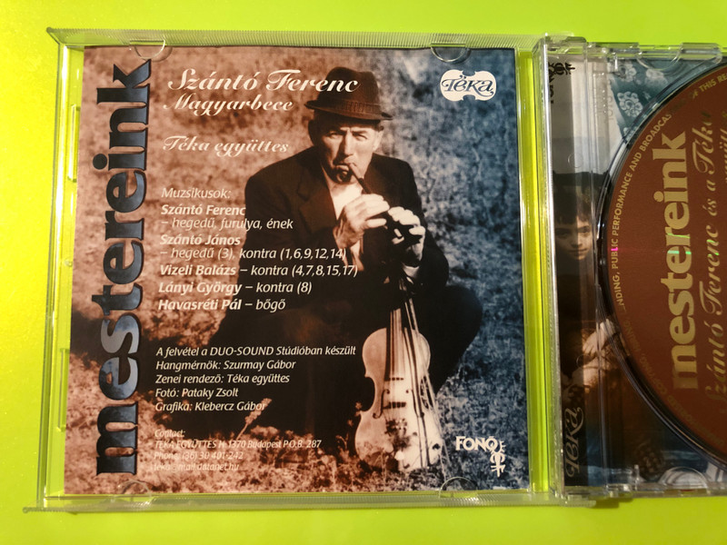 Mestereink: Szántó Ferenc - Magyarbece with Téka Ensemble CD (5998048504022)