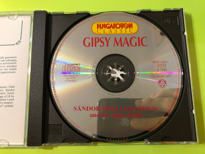 Gipsy Magic - Virtuoso Violin by Sándor Déki Lakatos Jr. & His Gipsy Band CD (5991811027124)
