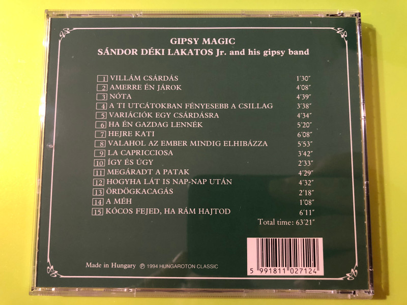 Gipsy Magic - Virtuoso Violin by Sándor Déki Lakatos Jr. & His Gipsy Band CD (5991811027124)
