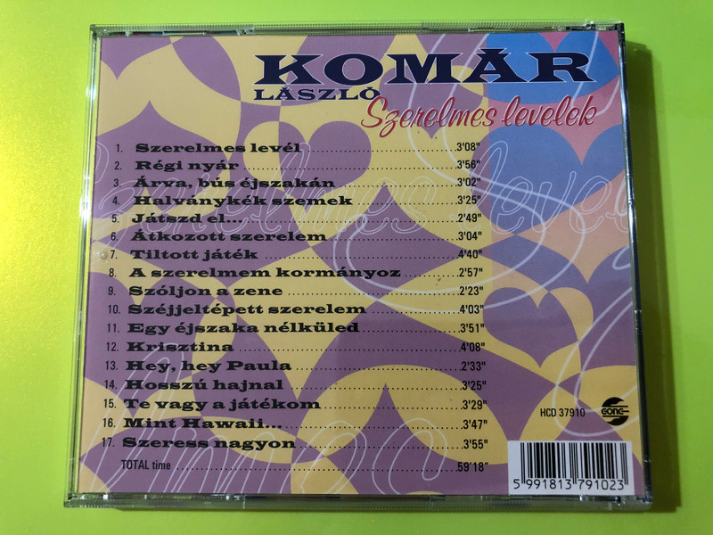 Szerelmes levelek - Romantic Rock and Roll by Komár László CD (5991813791023.)