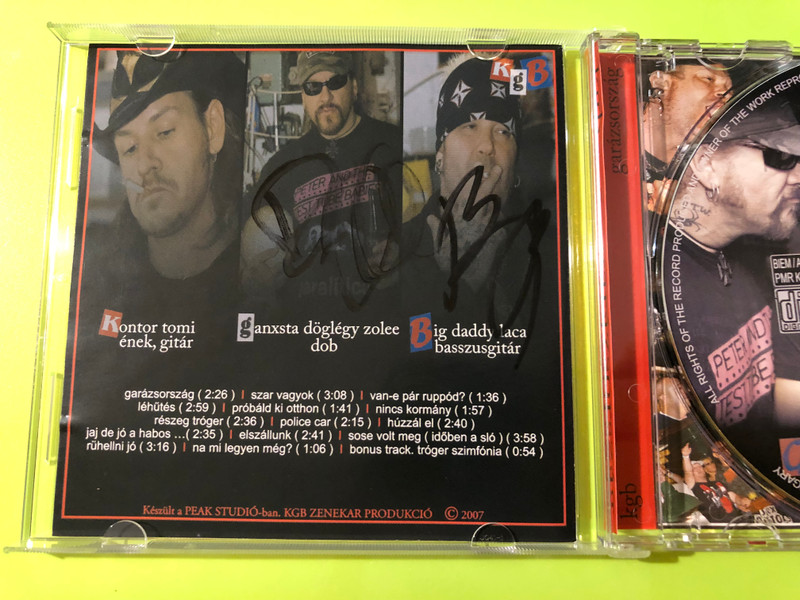 Garázsország - Hard Rock Energy by KGB (Ganxsta Zolee & Big Daddy Laca) CD (5999883537008)