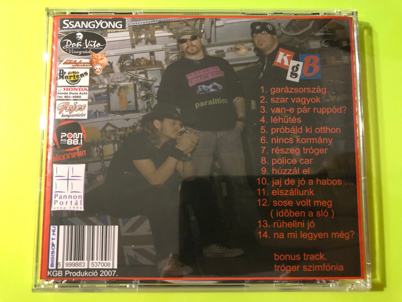 Garázsország - Hard Rock Energy by KGB (Ganxsta Zolee & Big Daddy Laca) CD (5999883537008)